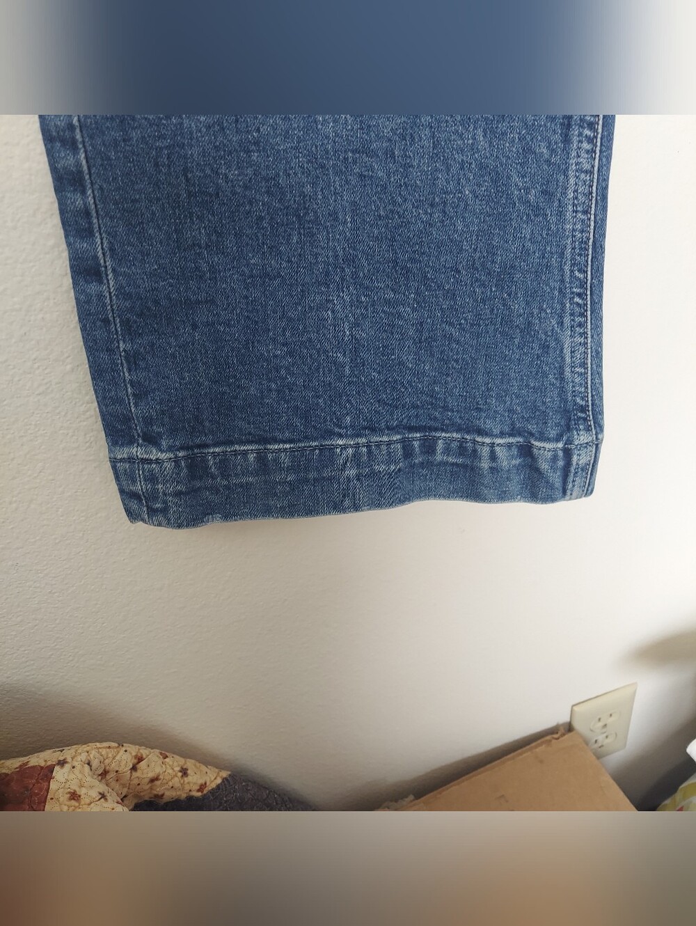 PAIGE Blue Wide Leg Flare Jeans - Picture 4 of 15